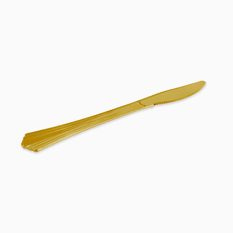 Cuchillo Metalizado Oro