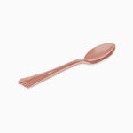 Rose gold metallic spoon / pack 6 units