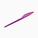 Couteau en plastique réutilisable 16,5 cm violet
