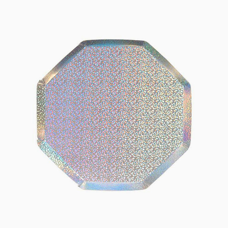 Metallic octagonal dishes