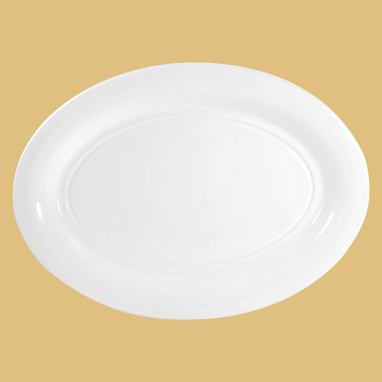 Oval tray 48 x 36 cm white
