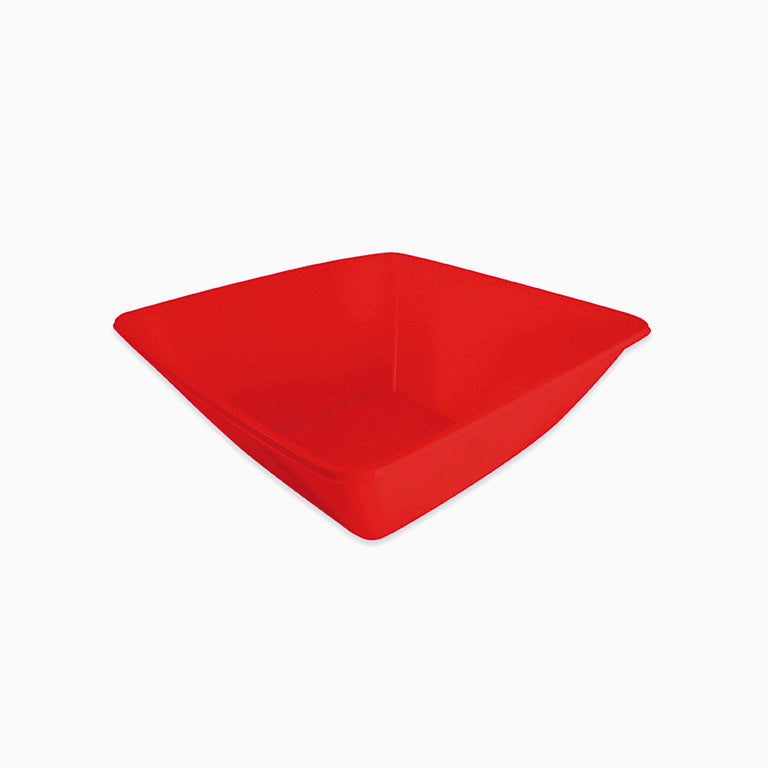 Extra -red square bowl