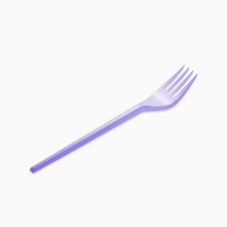 Reusable plastic fork 16.5 cm lavender