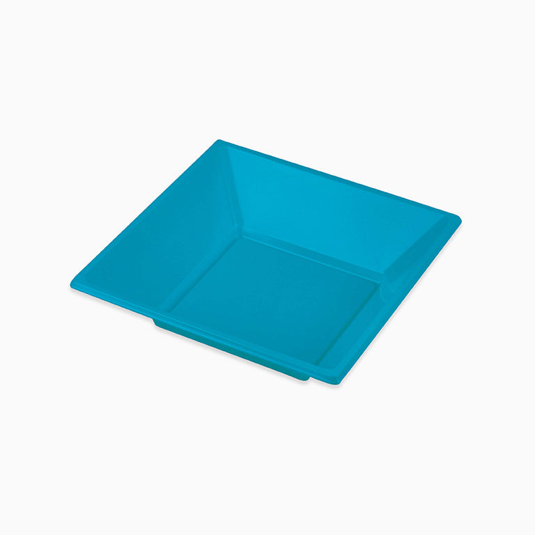 Blue quadratische Hondo -Platte