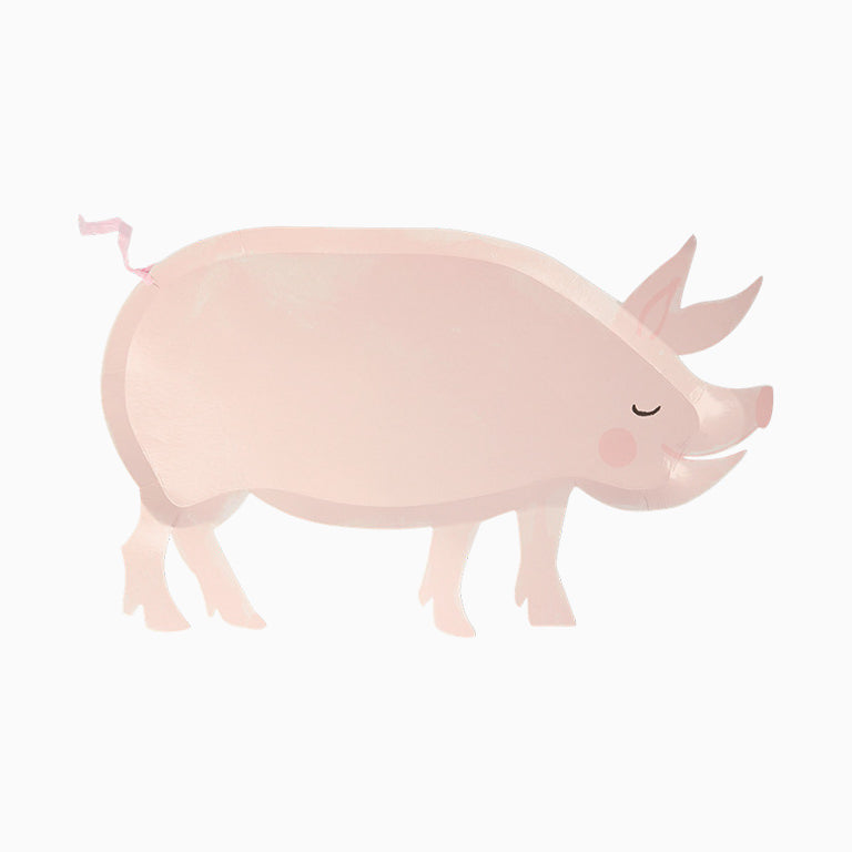 Plaques de porc à la ferme
