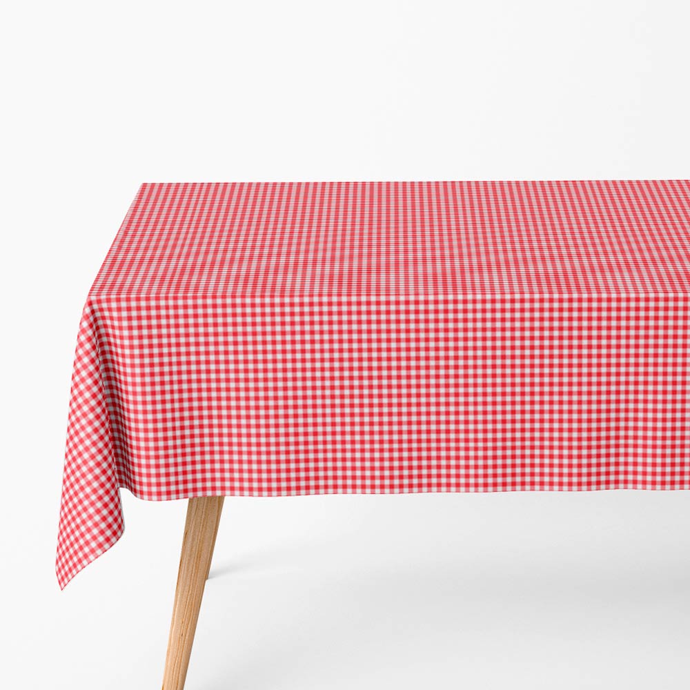 Vichy tablecloth 1.20 x 5 m red