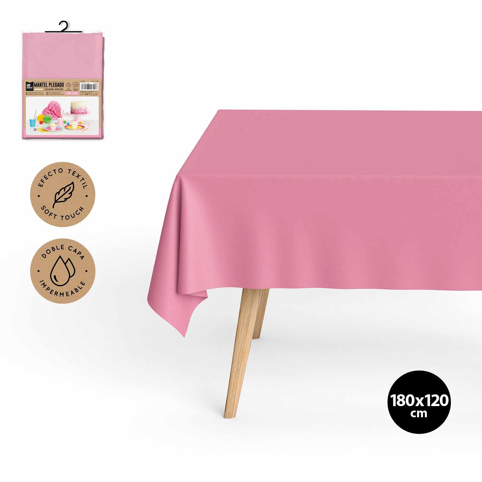 Waterproof folding tablecloth 1.20 x 1.80 m pastel