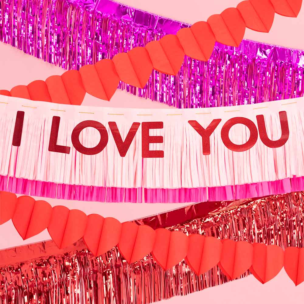 Guirnalda fringes "I love you"
