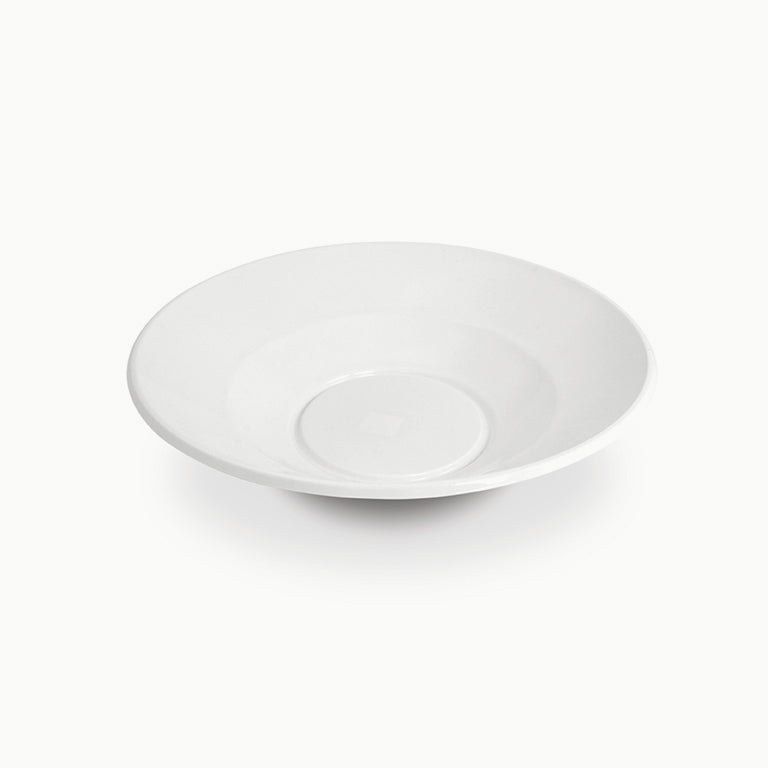 White salad bowl round dish