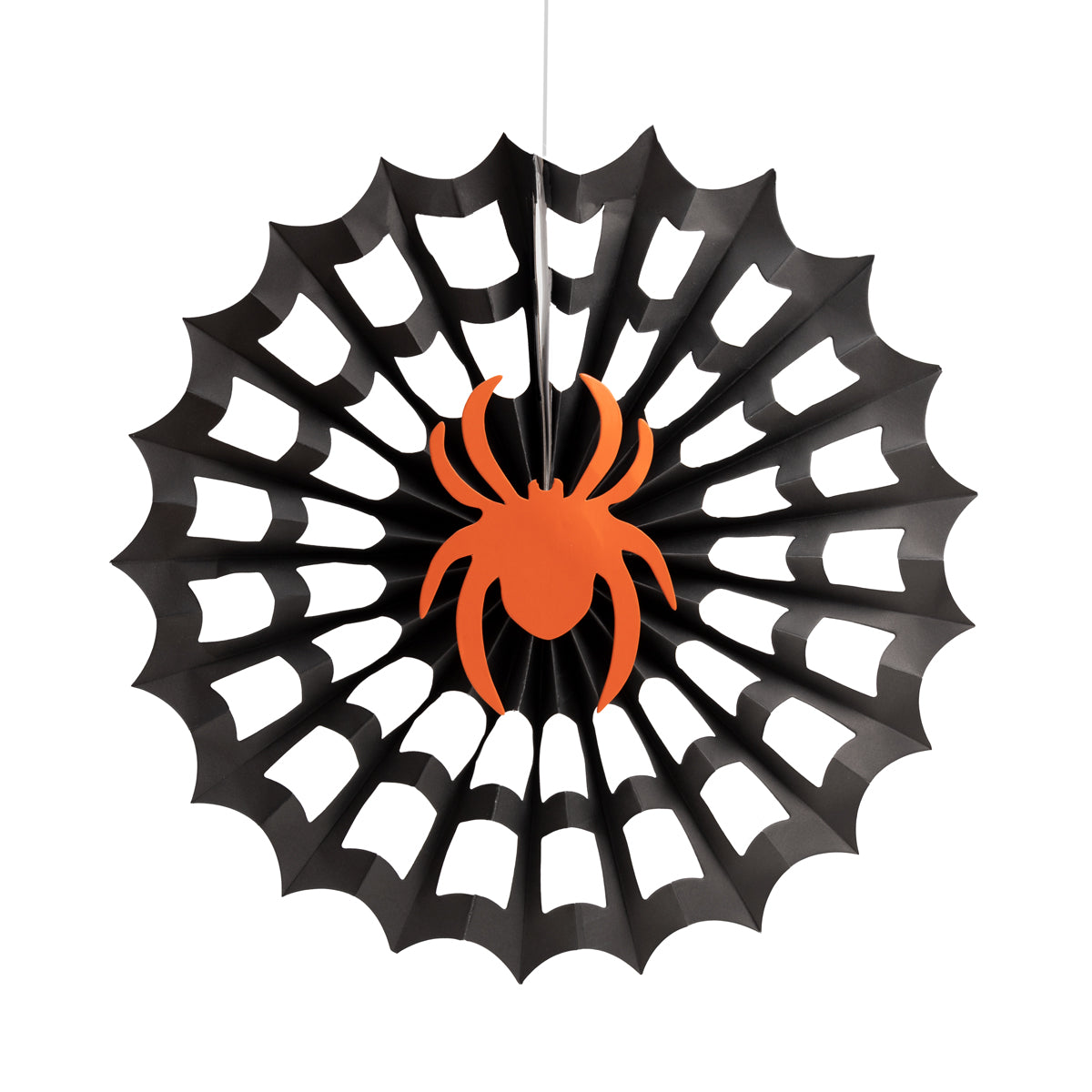 Ventilateur de papier Spider Black Halloween