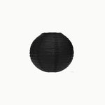 Lampe de sphère en papier noir