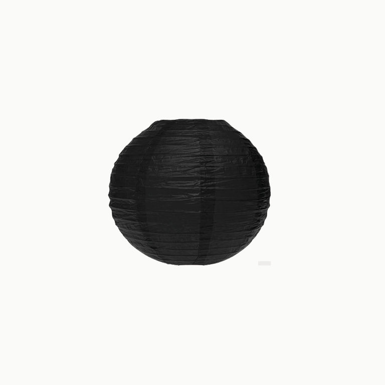 Lâmpada de esfera de mini papel preto