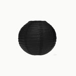 Lâmpada de esfera de papel preto