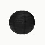 Lampe de sphère en papier noir noir