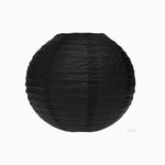 Lampe de sphère en papier noir
