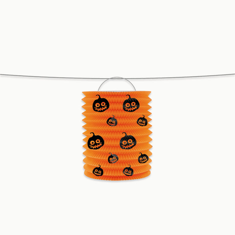 Orange Halloween paper lantern