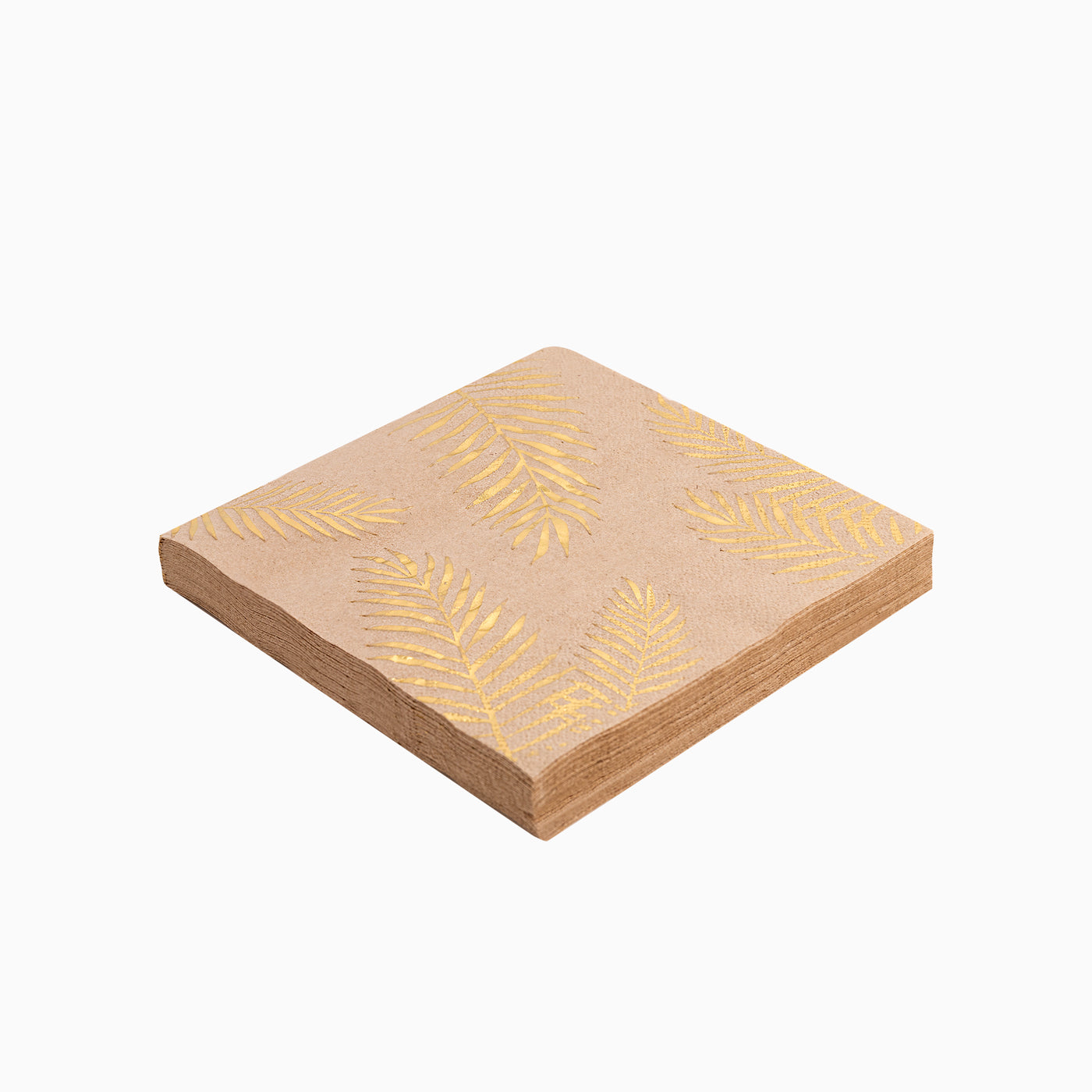Napkins en papier de Noël 33x33 cm Palme naturel