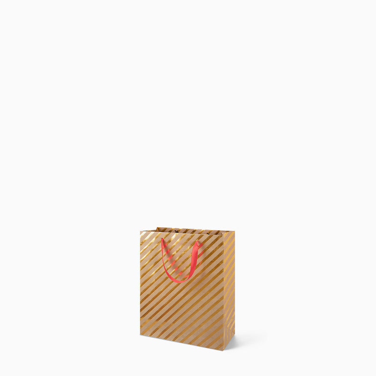 Christmas gift bag mini stripes