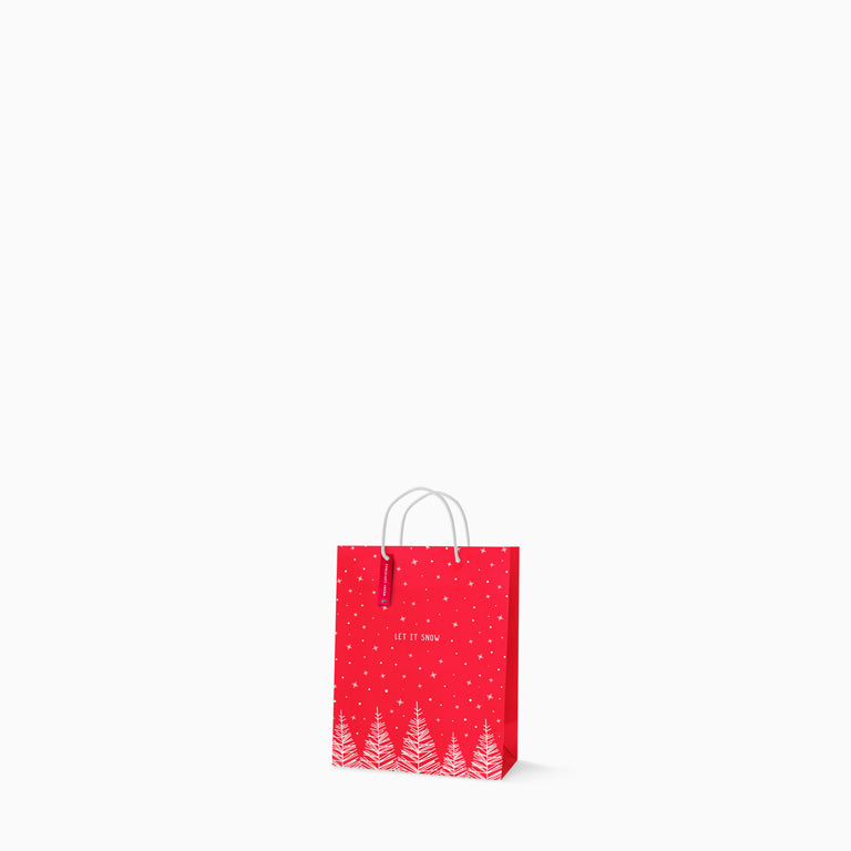 Mini sac de route de Noël "Laissez-le neige"