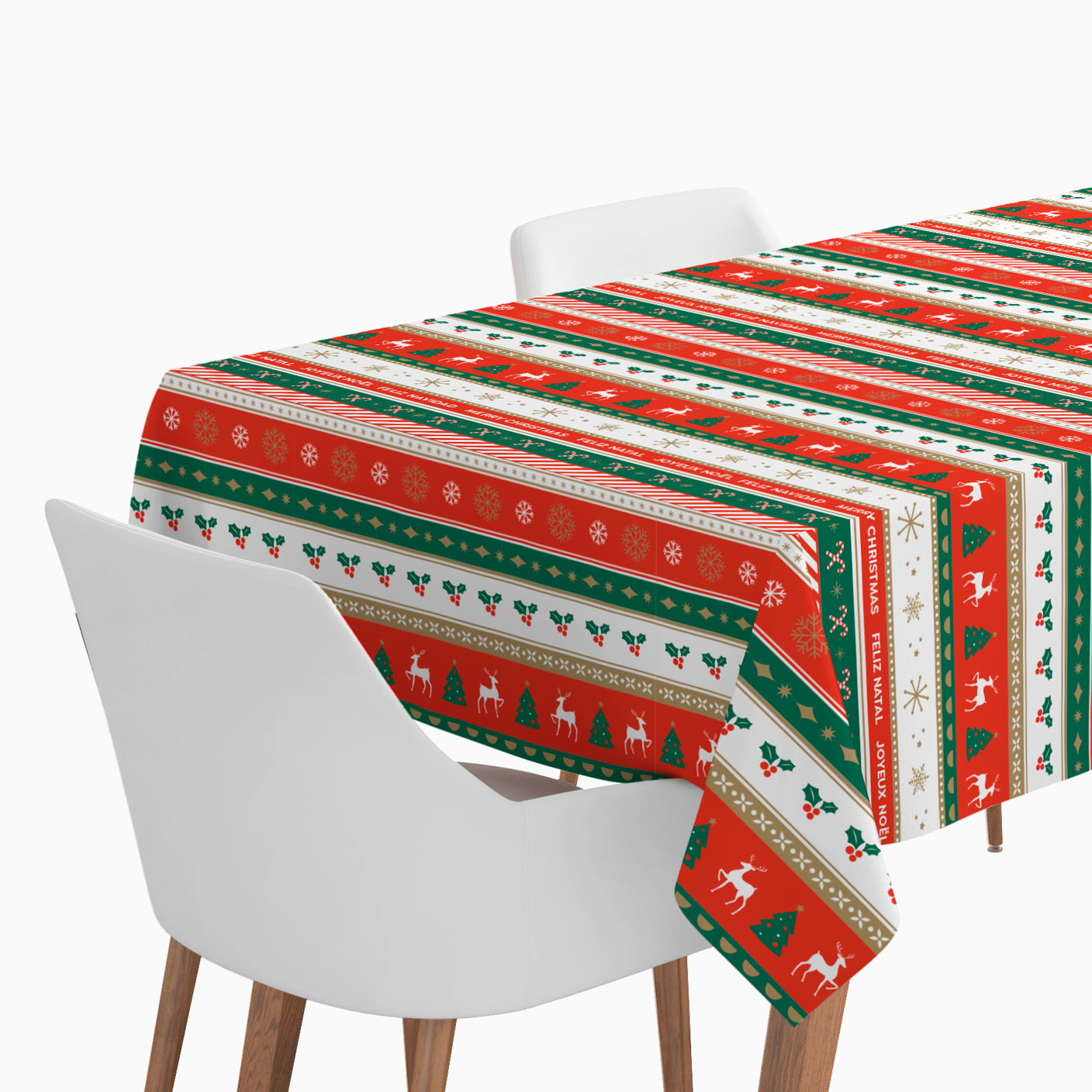 Toalha de mesa nórdica de Natal 1,20 x 5 m