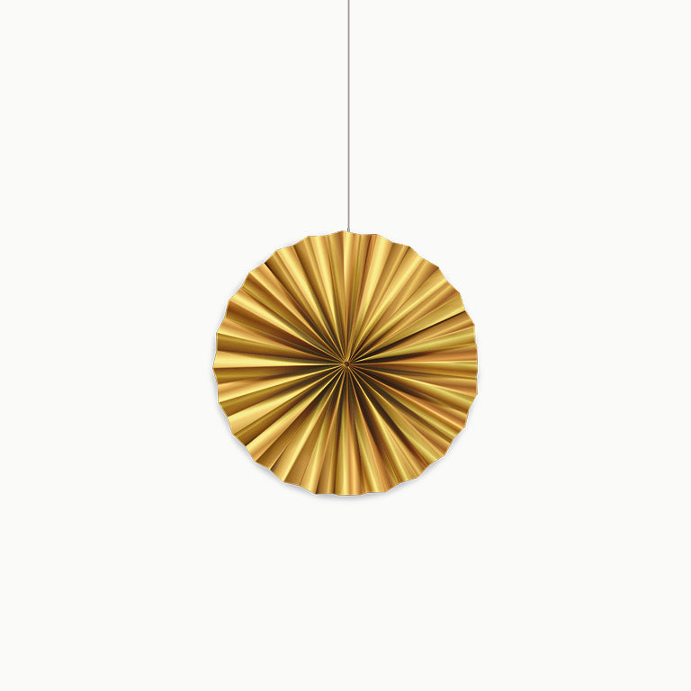 Gold metallic mini paper fan for elegant parties – Oh Yeah! by Partylosophy