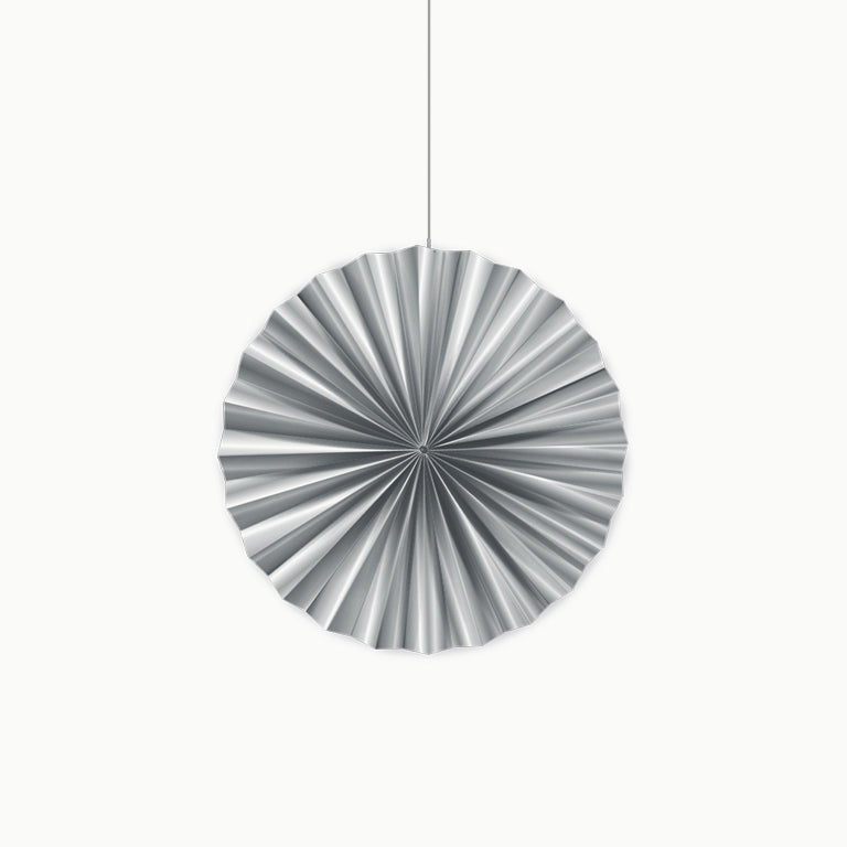Silver small paper fan