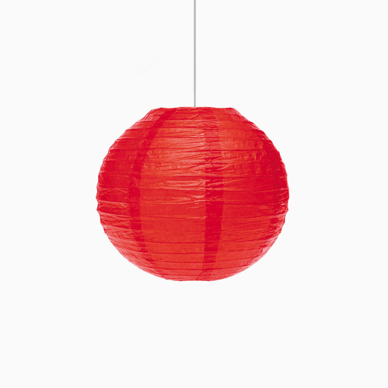Lâmpada de esfera de mini papel vermelha