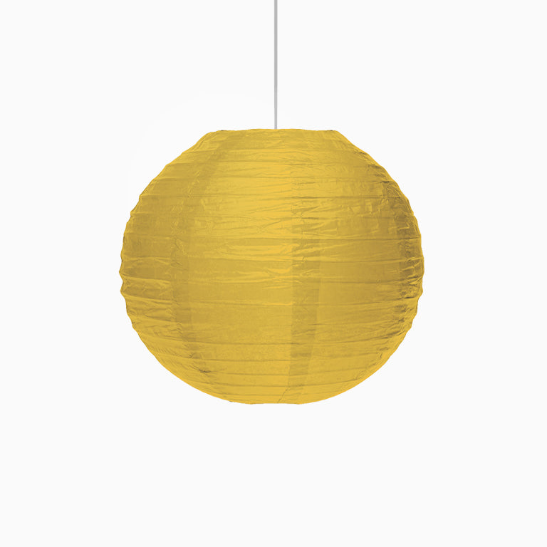Lampada sfera di carta piccola Ø 25 cm oro
