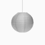 Mini silver paper sphere lamp
