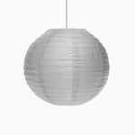 Silver medium paper sphere lamp
