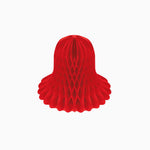 Honeycomb bell Ø30 cm red paper