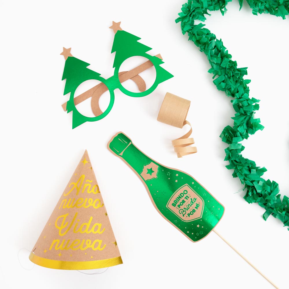 Bolsa de cotillón Biodegradable Nochevieja 5 piezas (48 uds)