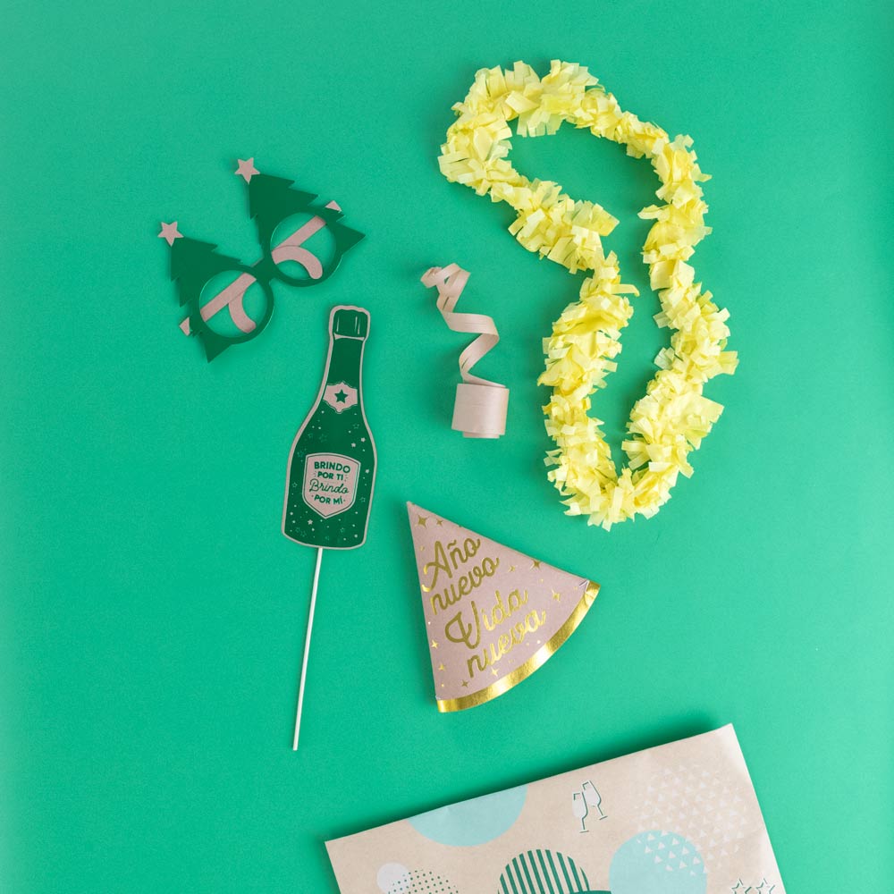 Bolsa de cotillón Biodegradable Nochevieja 5 piezas (48 uds)