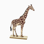 Girafa decorativa de madeira
