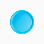 Sobremesa de papelão plana redonda Ø 17 cm azul