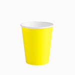 Pappglas 270 ccm gelb