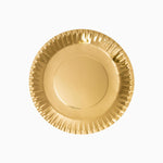 Metallic Flat Plain Pappe Ø 18 cm Gold