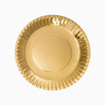 Cartone piatto metallizzato Ø 20 cm oro
