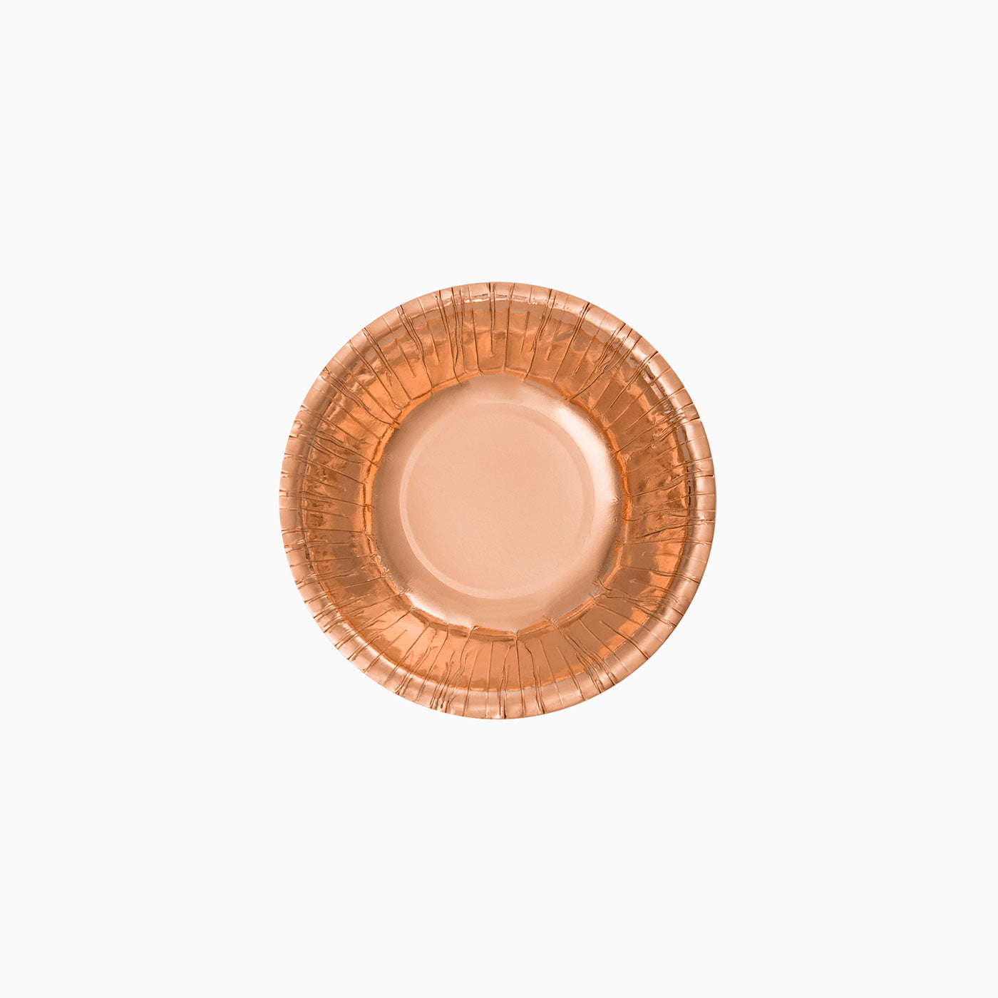 Ciotola rotonda in oro rosa metallizzato