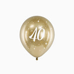 Ballon 40 Jahre setzen
