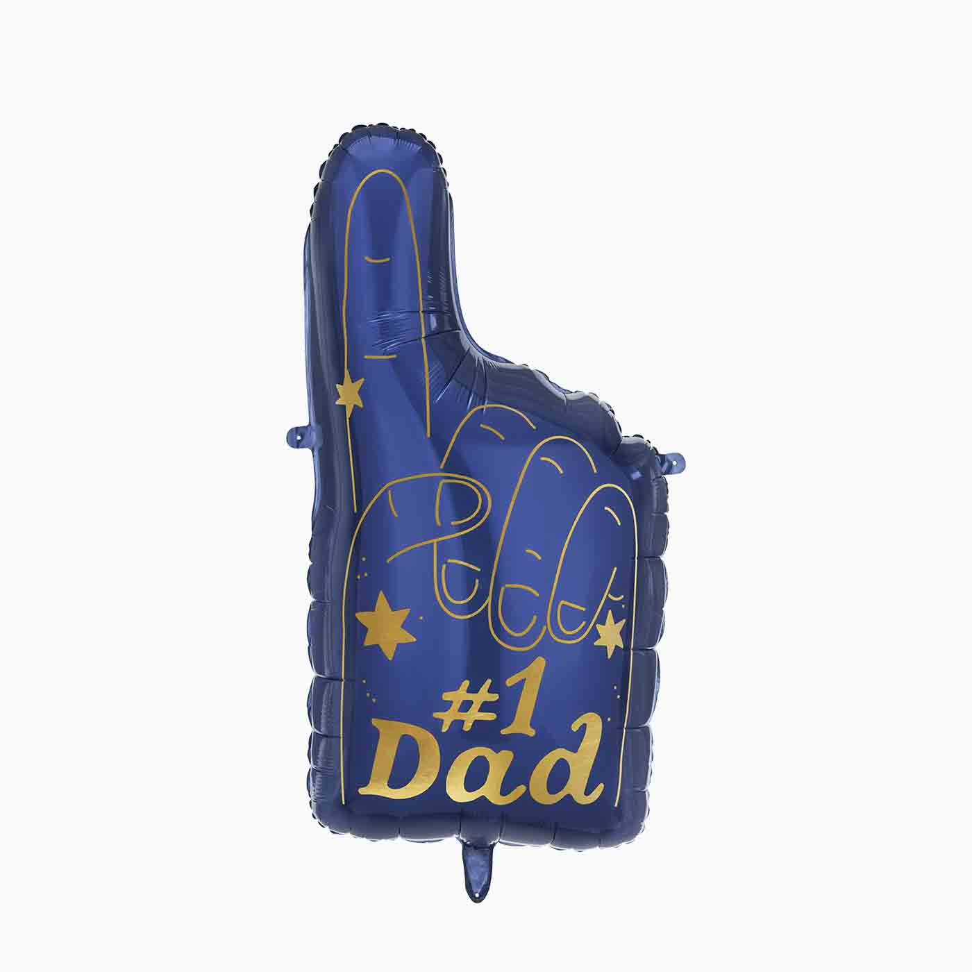 Balloon finger "#1 dad" foil