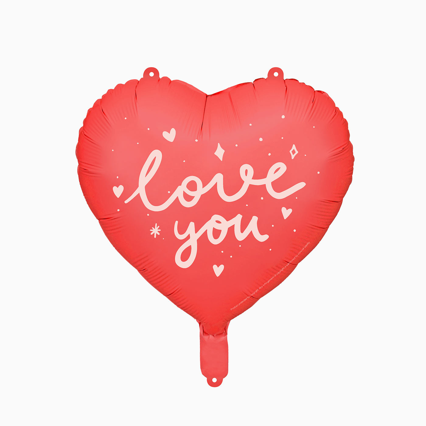 Globe heart foil "i love you"