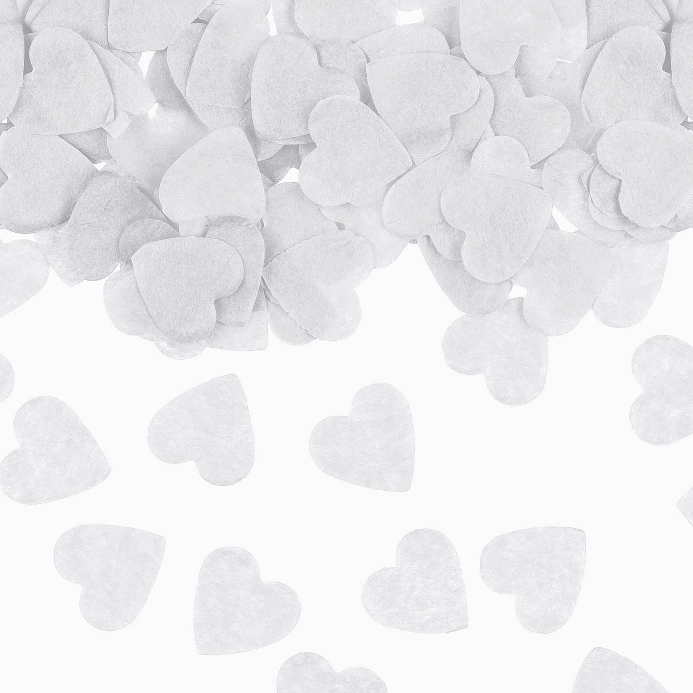 Blanco Heart Confetti