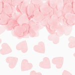 Confettis de coeur rose pastel