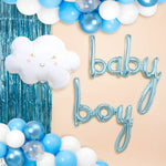 Kit de decoração de ambiente azul do chá de bebê