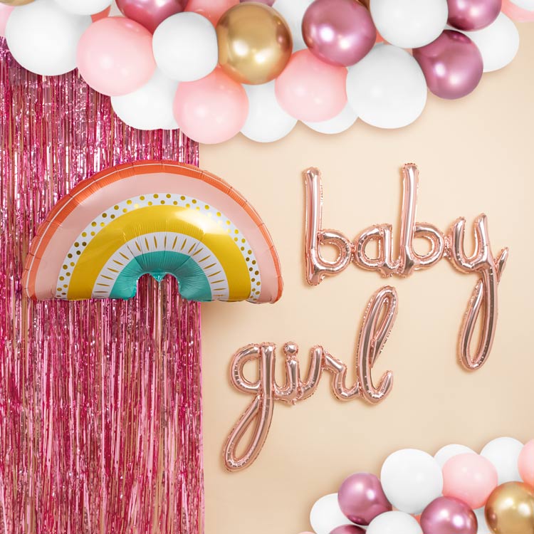 Kit di decorazione ambientale per baby shower rosa