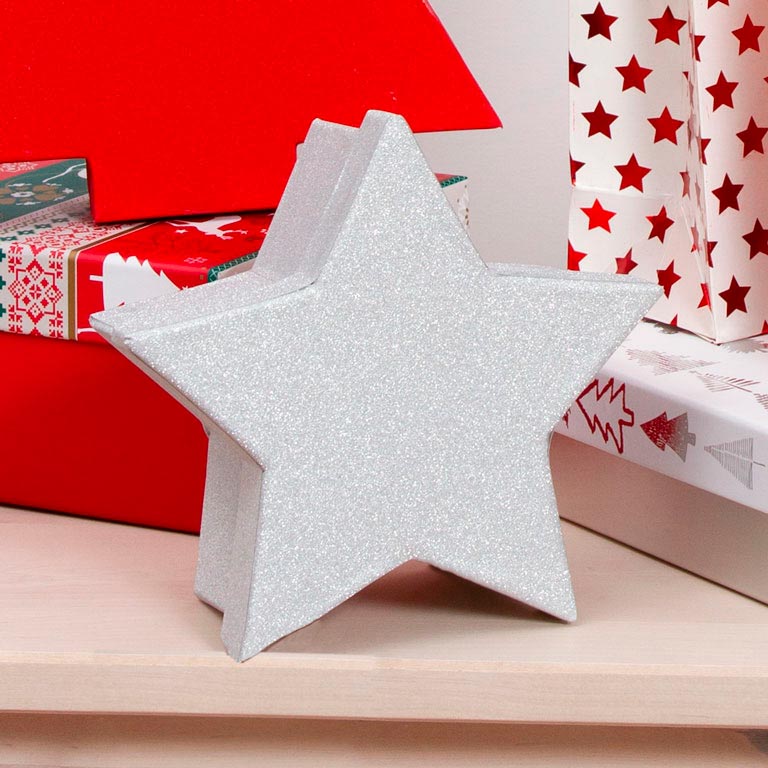 Set Boxes Formulaire d'étoile argentée de Noël