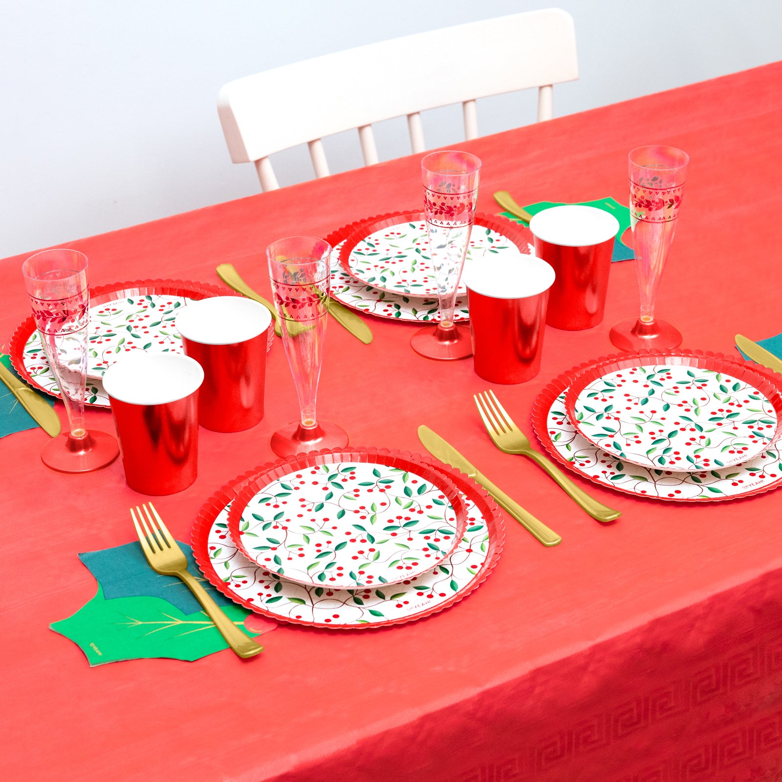 Natural Christmas Premium Table Kit 12 Personen