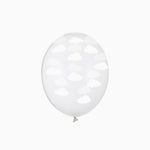 Transparent White Latex Cloud Globe