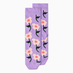 Adult flower socks 36-41 lavender